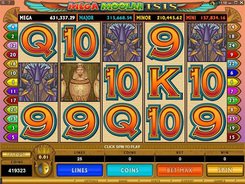 Mega Moolah Isis slots